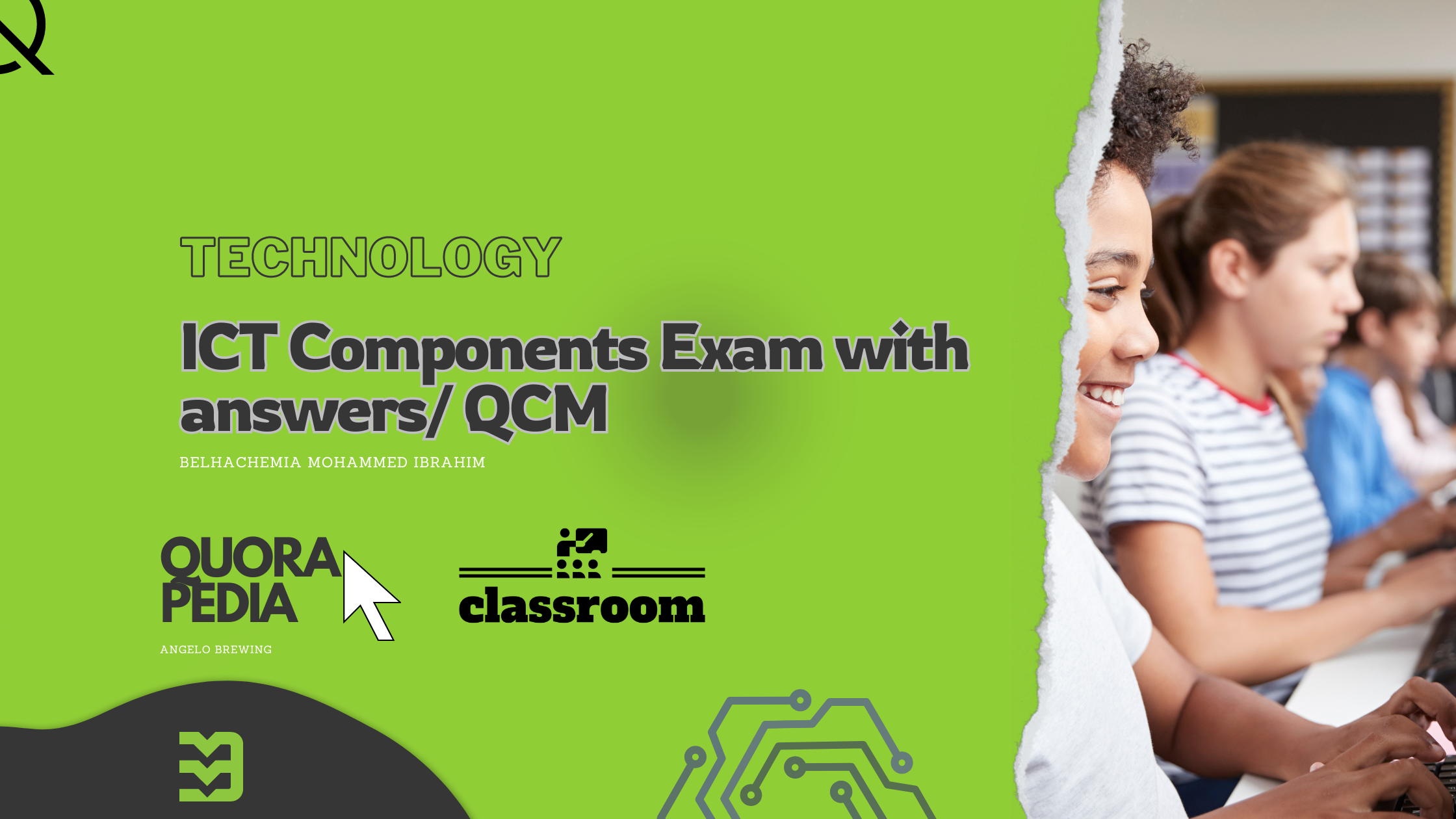 ICT Components Exam with answers/ QCM