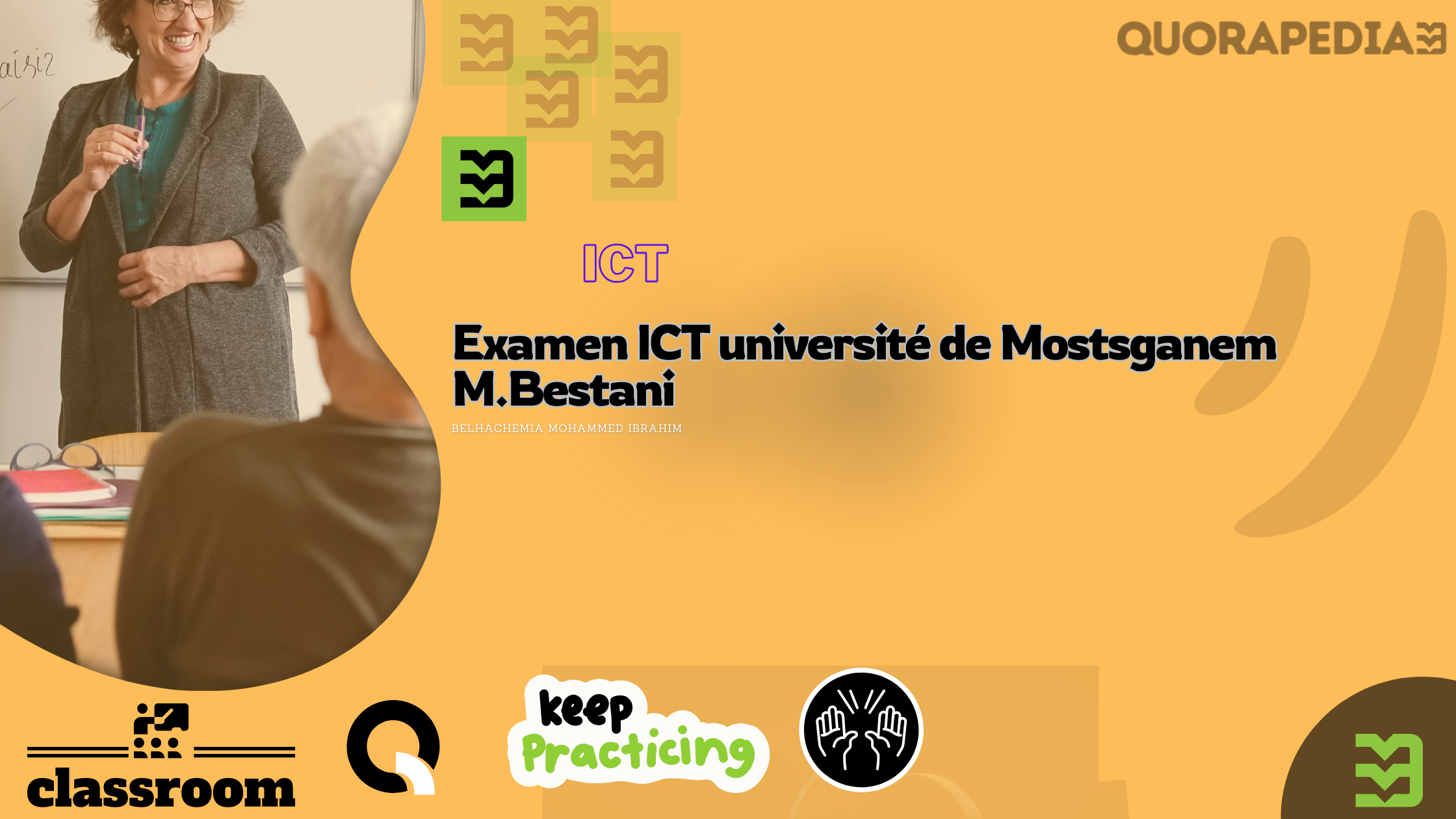 Examen ICT université de Mostsganem M.Bestani